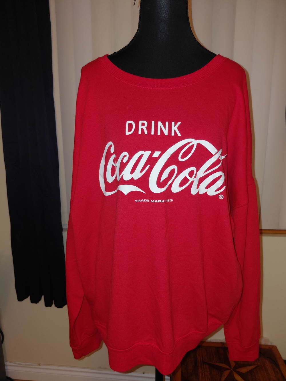 Coca-Cola Red Sweatshirt with White Script Logo